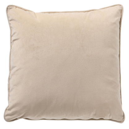 Kerstkussen Wit Velvet – Gouden Rendieren – 45x45