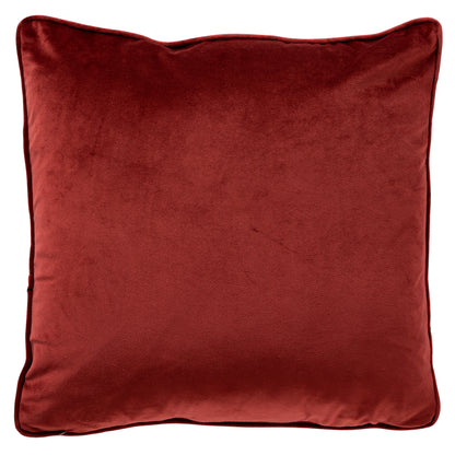Kerstkussen Rood Velvet – Gouden Rendieren – 45x45