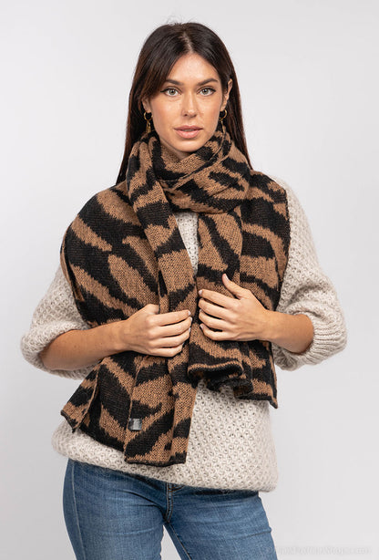 Winterschal mit Tiger-Print – Weich &amp; Groß (70 x 180 cm)