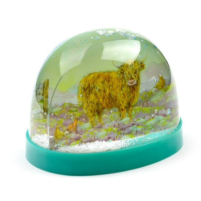 Sneeuwbol Schotse Hooglander met Glitters – Jan Pashley – 10 cm