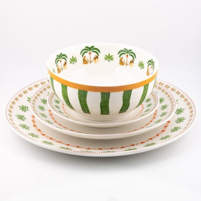 Panter servies Verde kommen en borden set