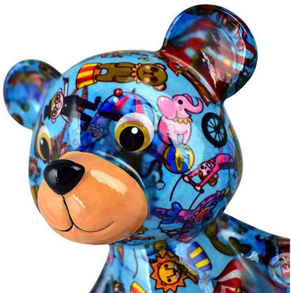 Money box Bear Toto – Circus Turquoise