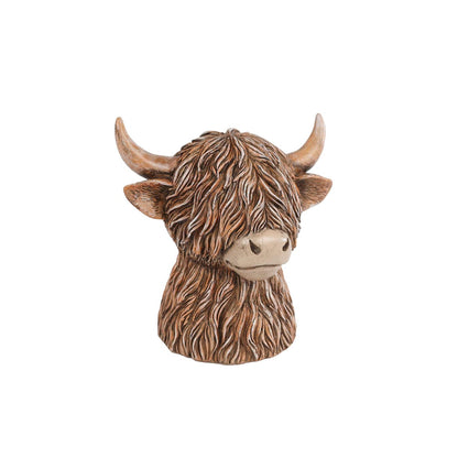 Spaarpot Hooglander – 11x11x12 cm – Polyresin