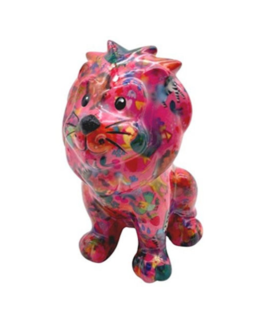 Pomme Pidou spaarpot Leeuw Marley in kleurrijk multicolor design – keramiek 15 cm