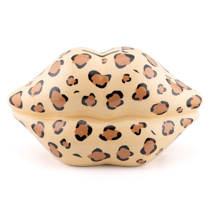 Spaarpot Leopard Lips – Keramiek – 19,8 cm