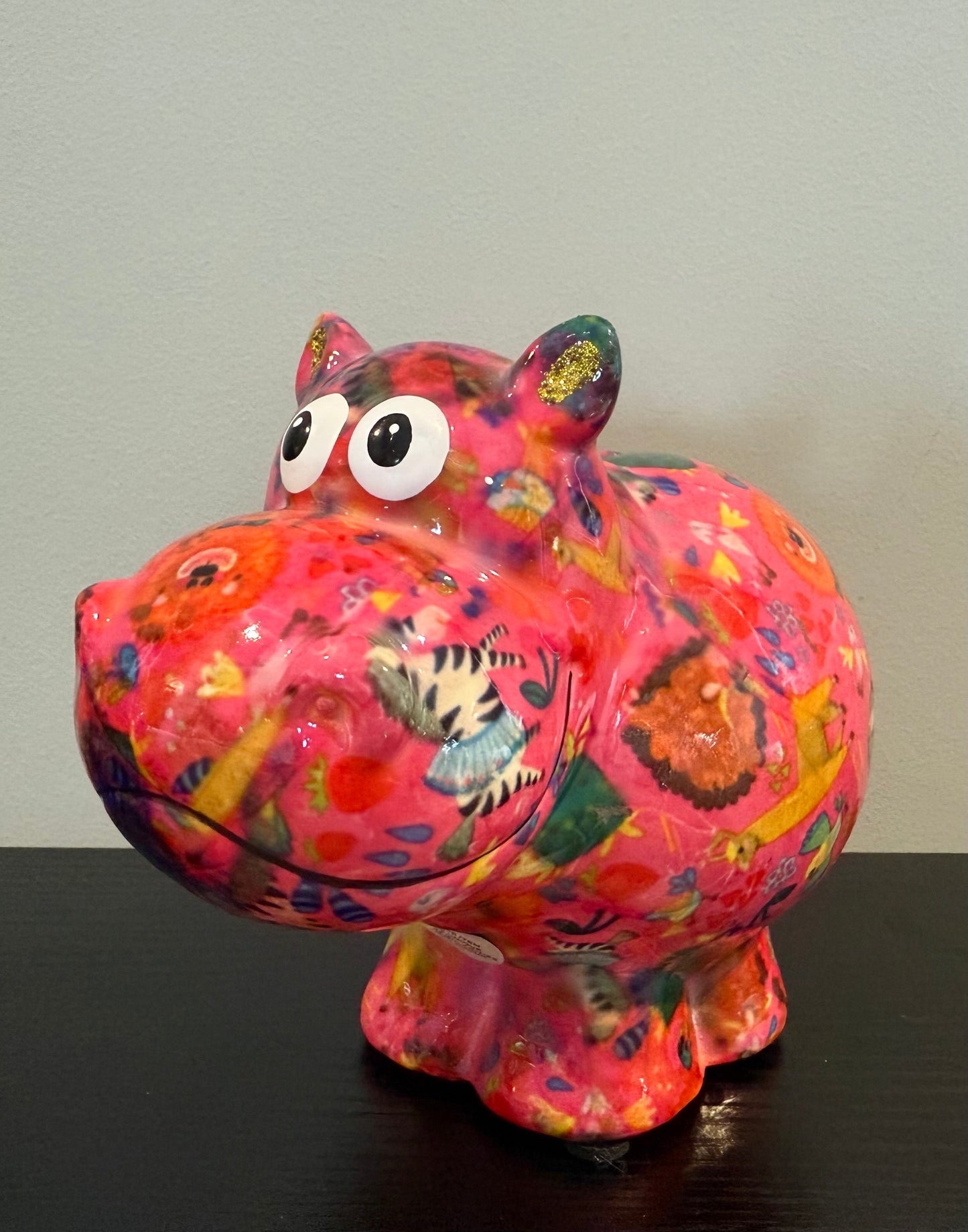 Spaarpot nijlpaard Wild Safari Party van Pomme Pidou – keramiek