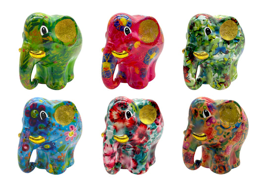 spaarpot olifant Elton van Pomme Pidou in diverse printjes