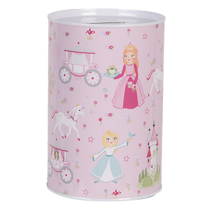 Prinzessin &amp; Einhorn Spardose – Rosa Dose