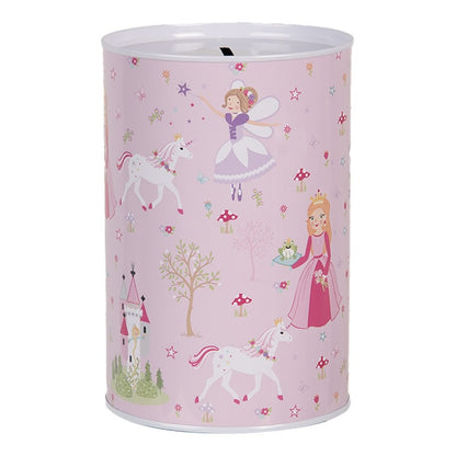Prinzessin &amp; Einhorn Spardose – Rosa Dose