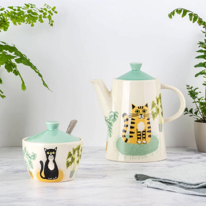 Suikerpot met Katten – Retro Design | Hannah Turner