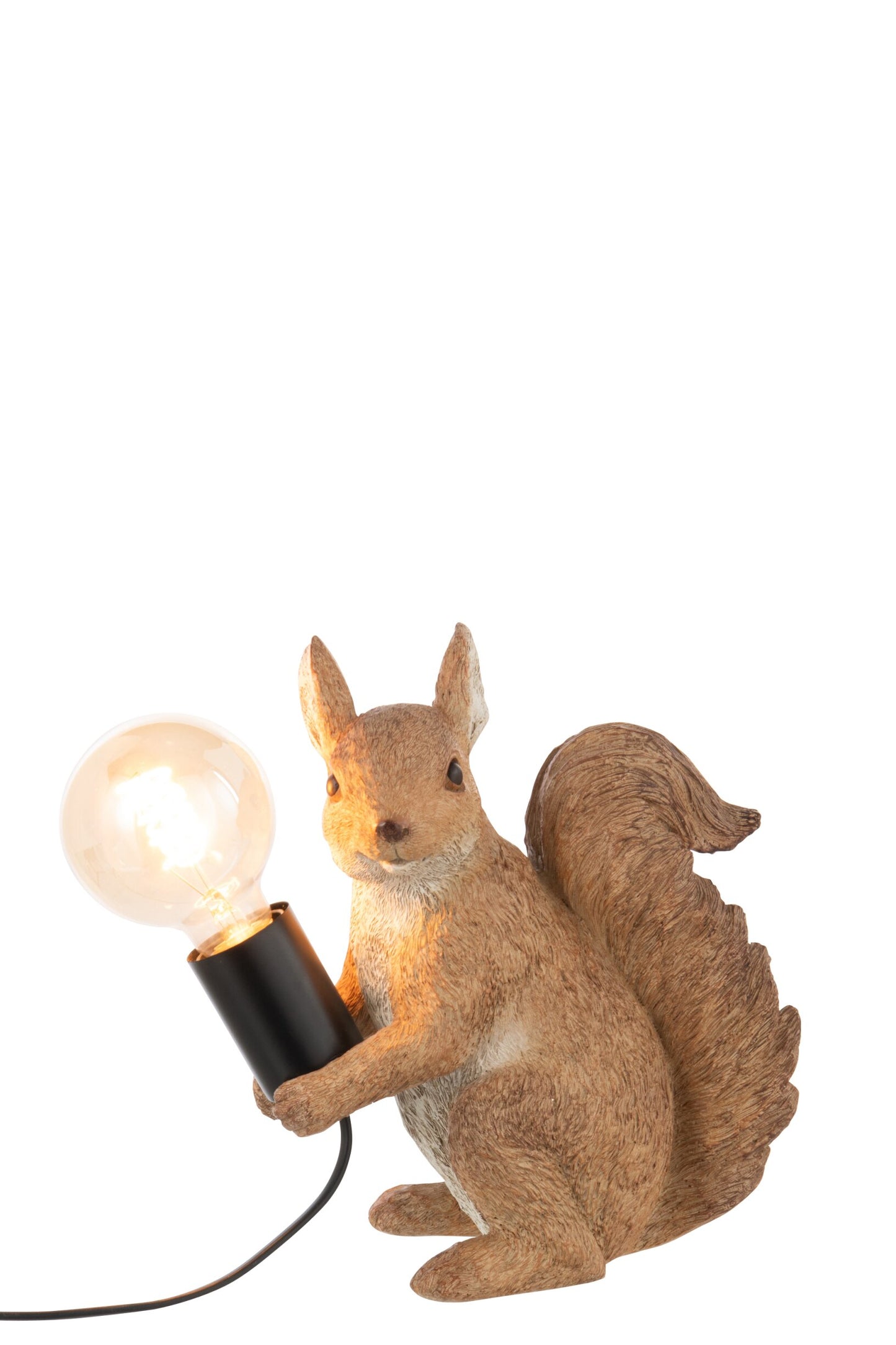 Tafellamp Eekhoorn Bruin – Polyresin – 25 cm