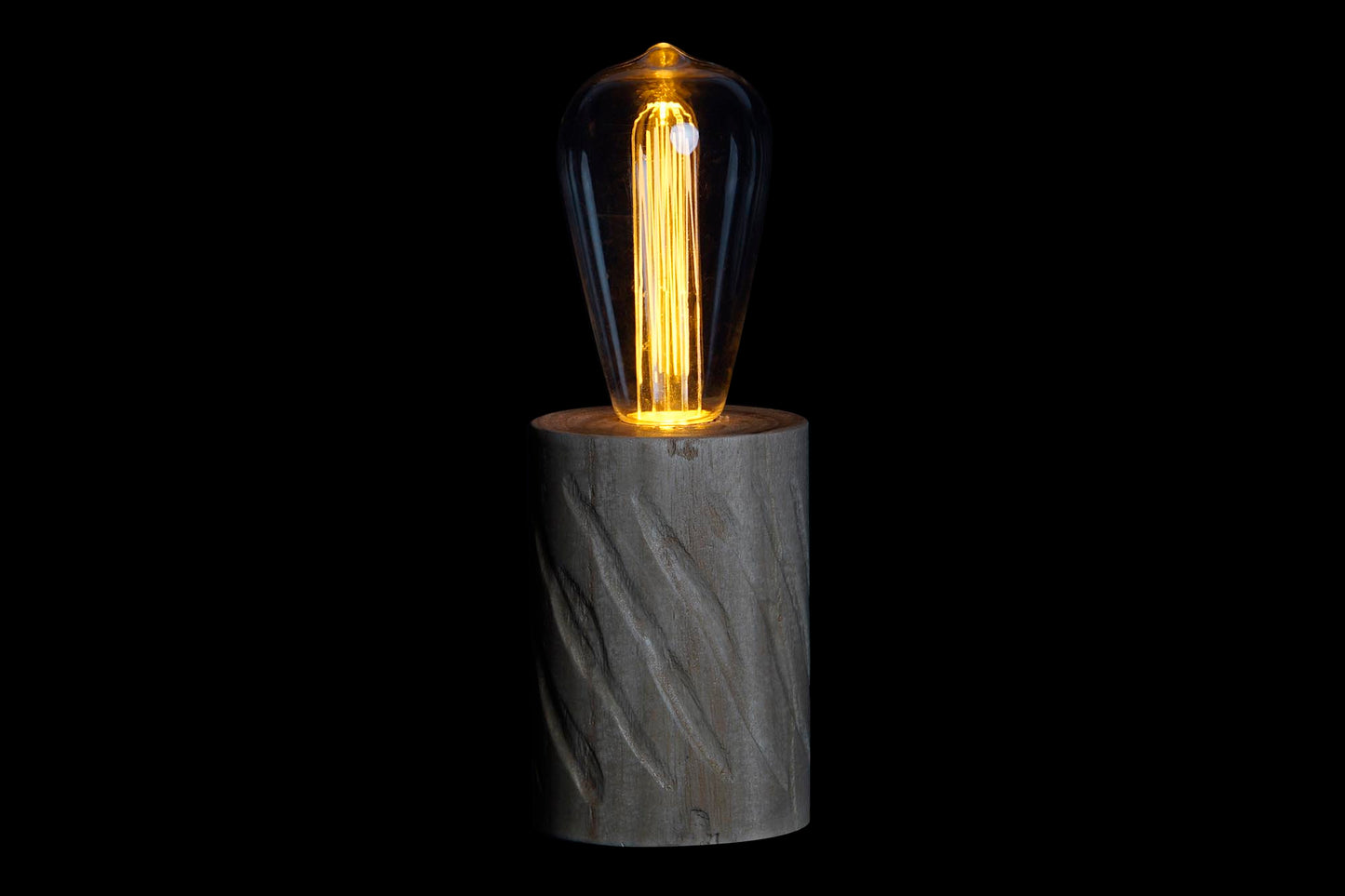Houten LED Tafellamp Naturel - Draadloze Sfeerlamp