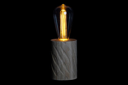Houten LED Tafellamp Naturel - Draadloze Sfeerlamp