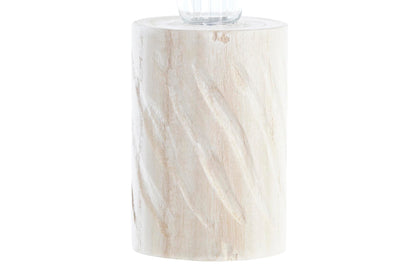 Houten LED Tafellamp Naturel - Draadloze Sfeerlamp