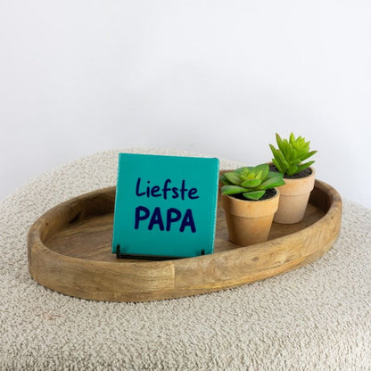 Tegeltje “Liefste papa” – Cadeau Tegel 10,5 cm