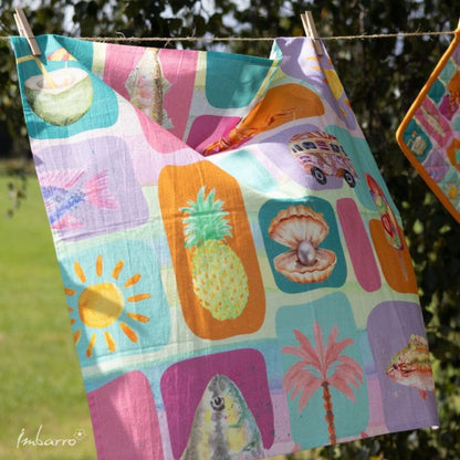 Imbarro Theedoeken Summer Breeze – Set van 2 – 70 x 70 cm