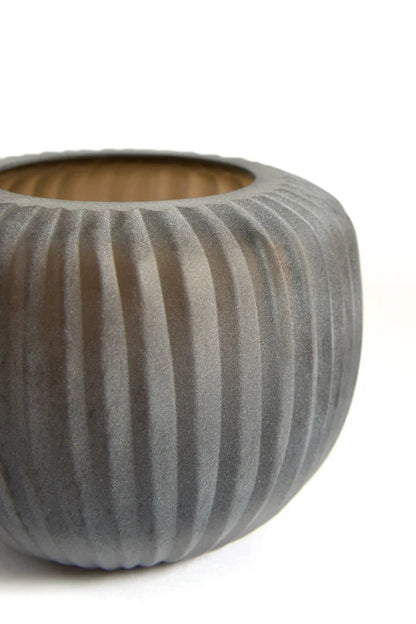 Light & Living OPALINE waxinelichthouder grijsbruin Ø 11 x 9 cm