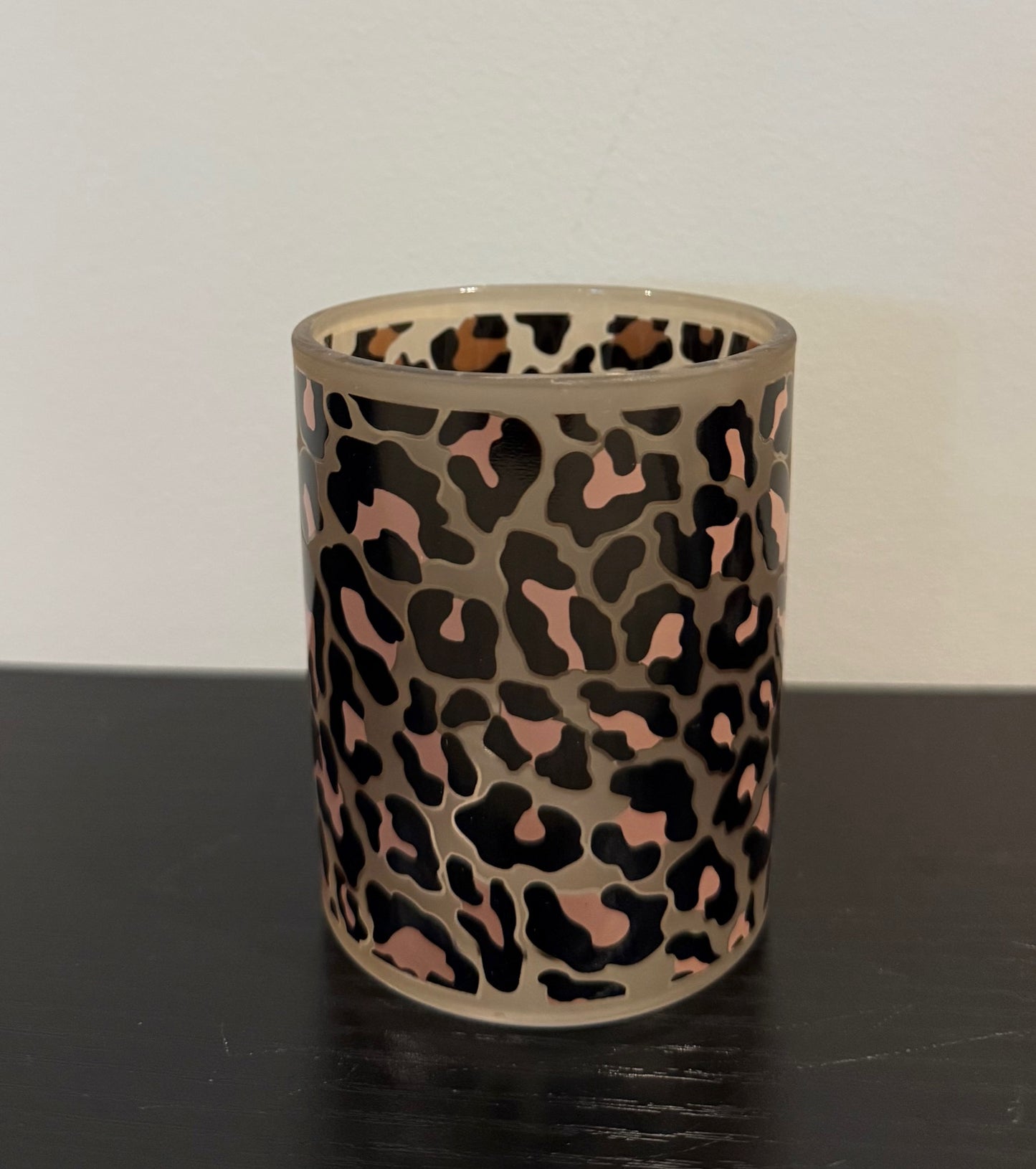 Theelichthouder Panterprint – Glas – Groot & Klein