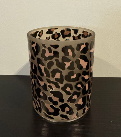 Theelichthouder Panterprint – Glas – Groot & Klein