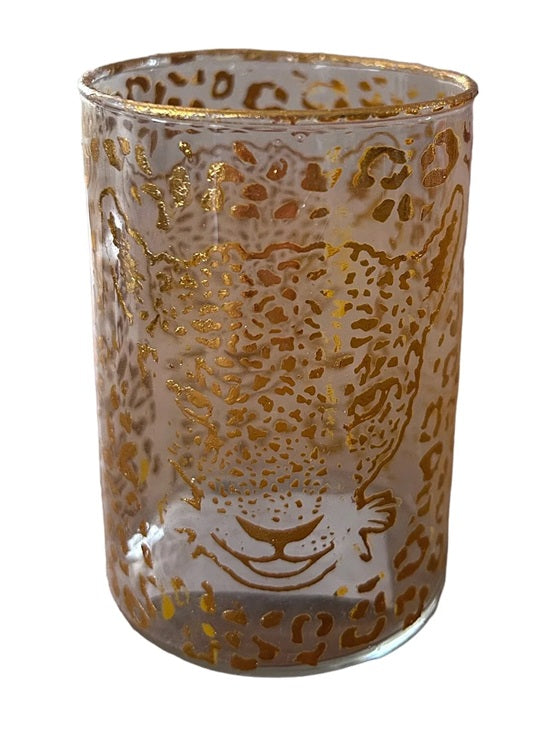 Epoxy Theelichthouder Panterprint – Goud of Zwart
