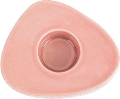 Theelichthouder Triangle Roze – Keramiek – 3 Hoogtes