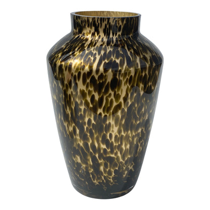 Cheetah Vase Hudson Gold – Mundgeblasenes Luxus-Statement