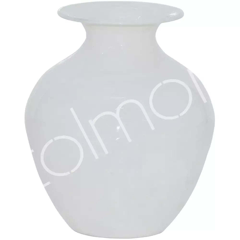 Aluminium Vaas Emma Crèmewit – Ø 14 x 16 cm