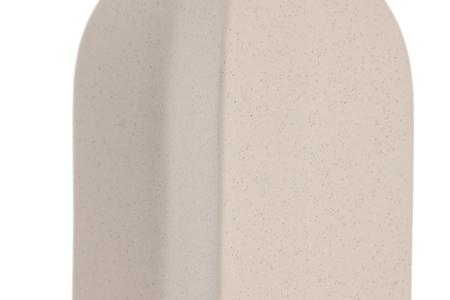 Organische Stoneware Vaas 28 cm – Gebroken Wit met Subtiele Spikkels