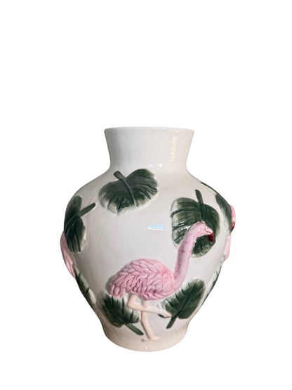 Flamingo Vase – Tropische Keramik 26 cm
