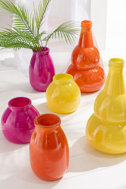 Fuchsia Glazen Vaas – Eyecatcher 28 cm