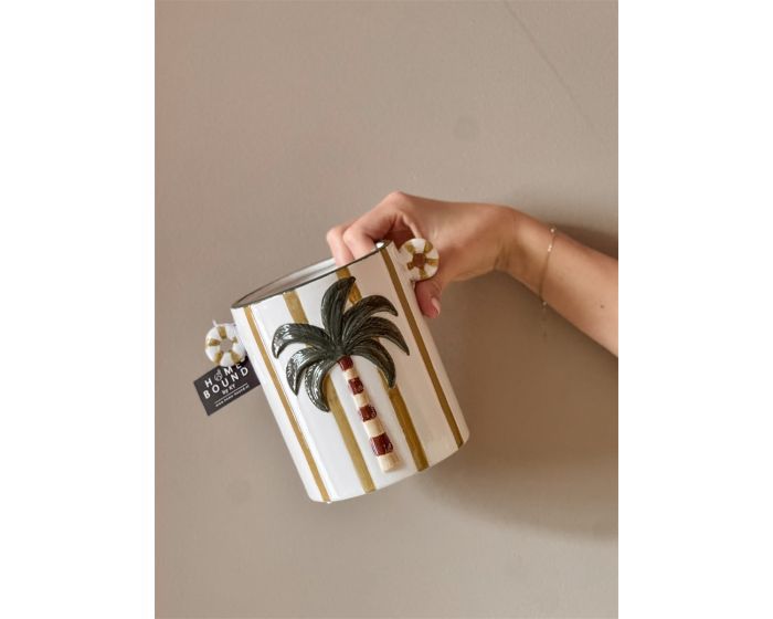 🌴 Palmboom Vaas Palora – Keramische Tropical Eyecatcher