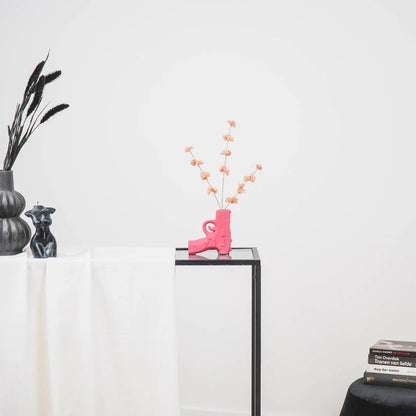 Pistol Vase – Pink – 12 cm High – Ceramic