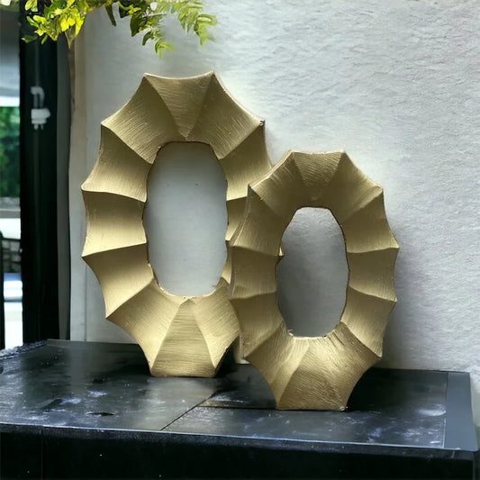 Golden Oval Slender Vases – Colmore