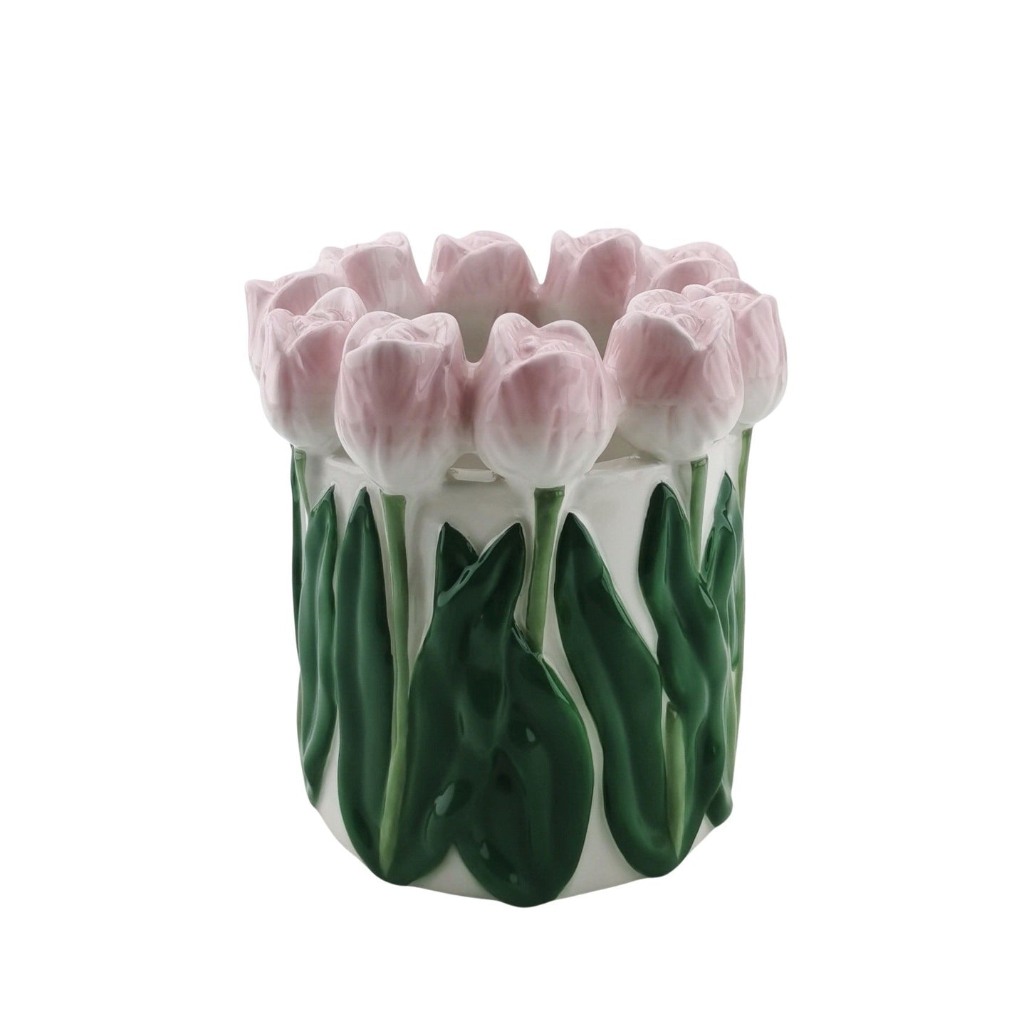 Ceramic Tulip Vase – Pink – Dolomite – 14 cm