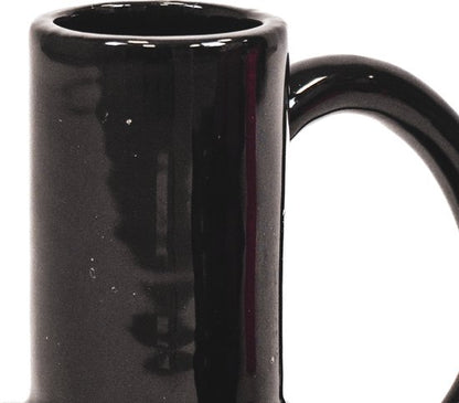 Schwarze Krugvase – Keramik 21,5 cm