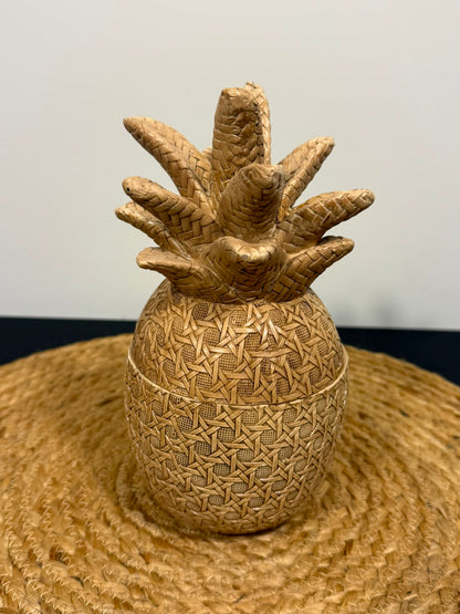 Decoratieve Ananas Naturel met Opbergruimte – 20,5 cm