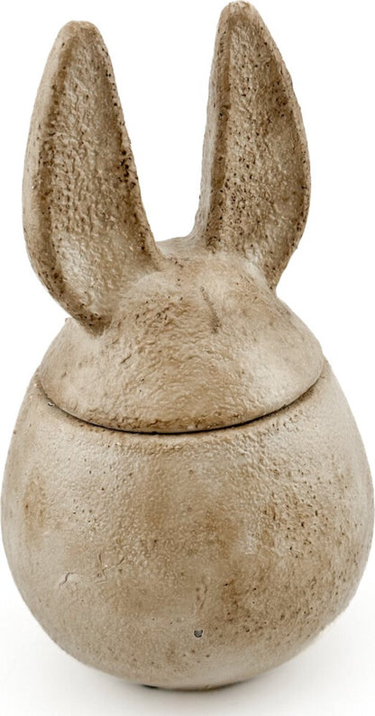 Beeld Pot Konijn – Aardewerk Beige – Verkrijgbaar in Klein & Groot