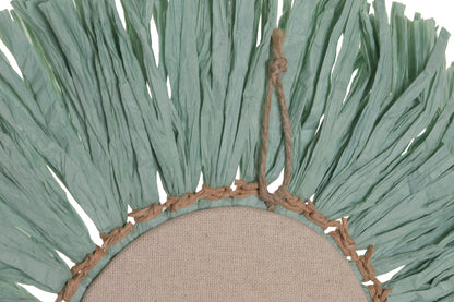 Raffia & Jute Wanddecoratie Rond - Naturel Mix - Ø 26 cm