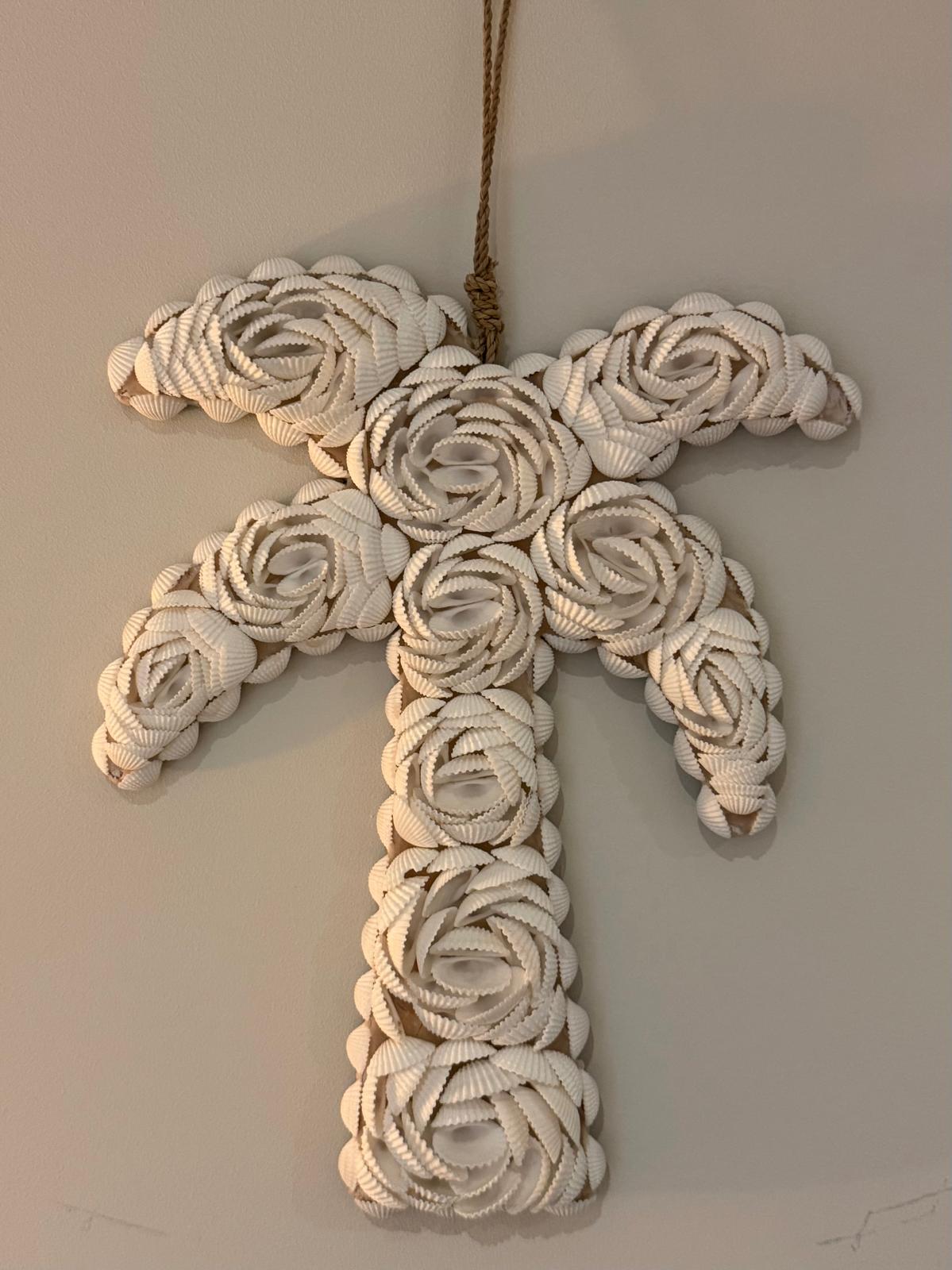 Palmboom van Schelpen Wanddecoratie Bali – Handgemaakt 30 cm