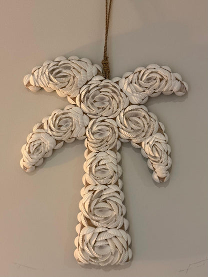 Palmboom van Schelpen Wanddecoratie Bali – Handgemaakt 30 cm