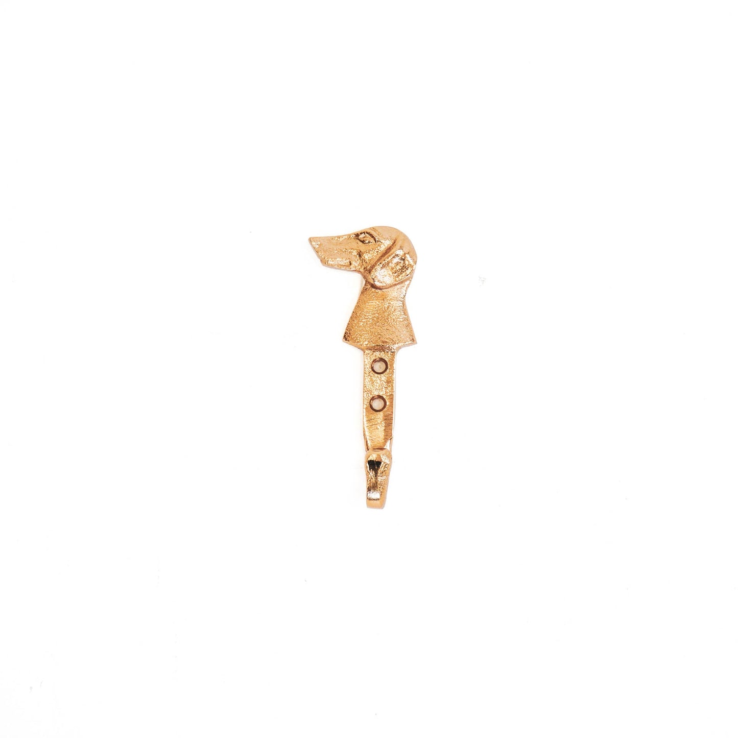 Wandhaken Hund Gold – Aluminium Wanddeko