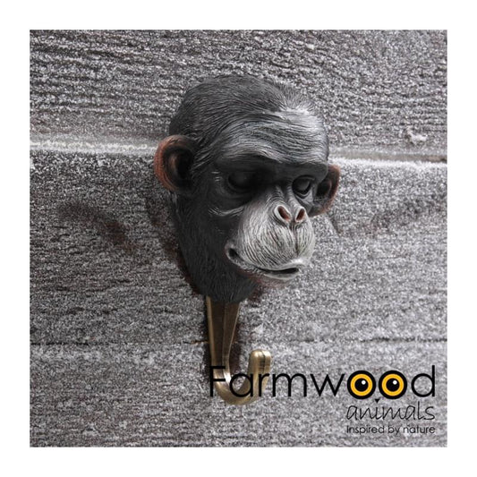 Kapstokhaak Aap – Hook’d! – 12,5 cm – Farmwood Animals