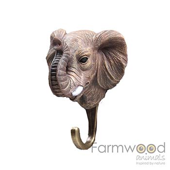 Elefanten-Kleiderhaken – Hook'd! – 11 cm – Bauernhoftiere