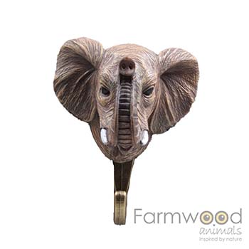 Elefanten-Kleiderhaken – Hook'd! – 11 cm – Bauernhoftiere