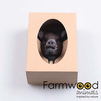 Hook'd! Kapstokhaak Wild Zwijn – Decoratieve Wandhaak met Dierenkop | 12 cm