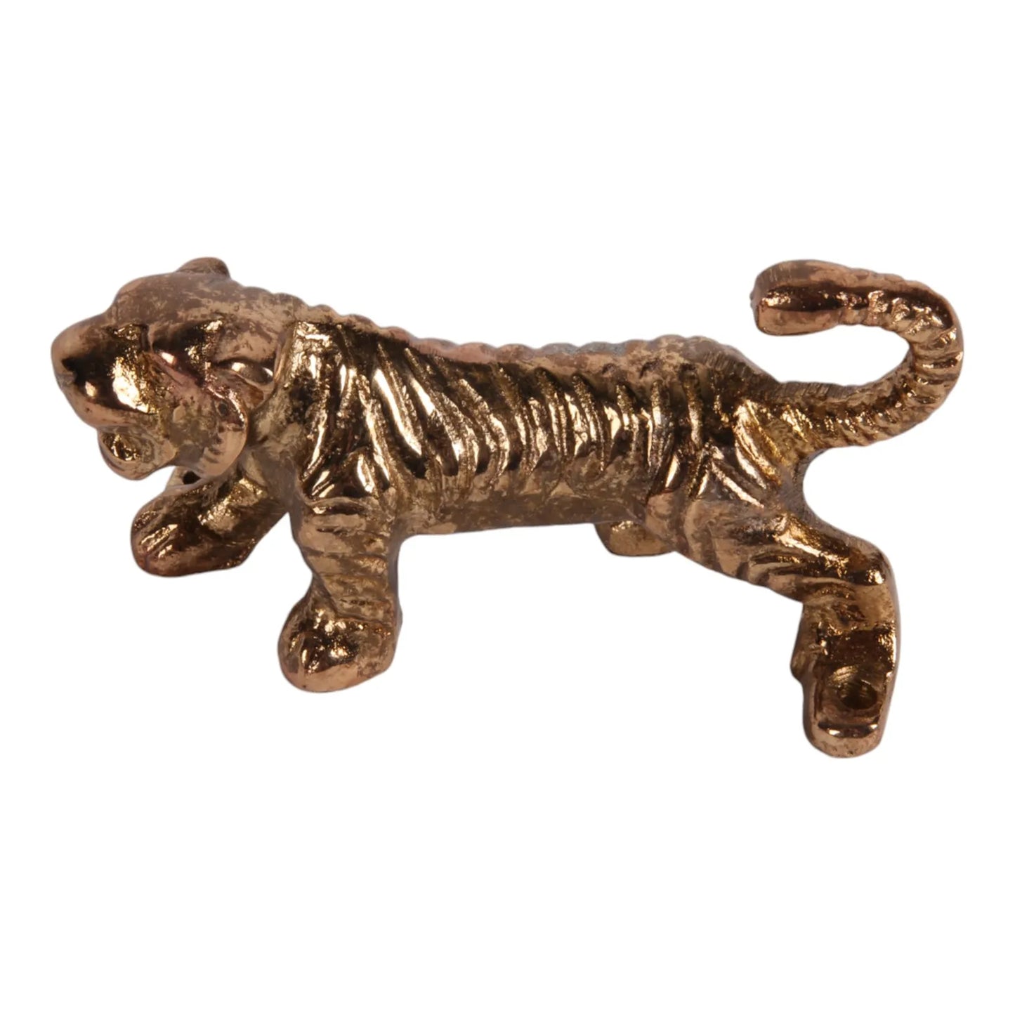 gouden tijger wandhaak aluminium dieren haak Dutch Style