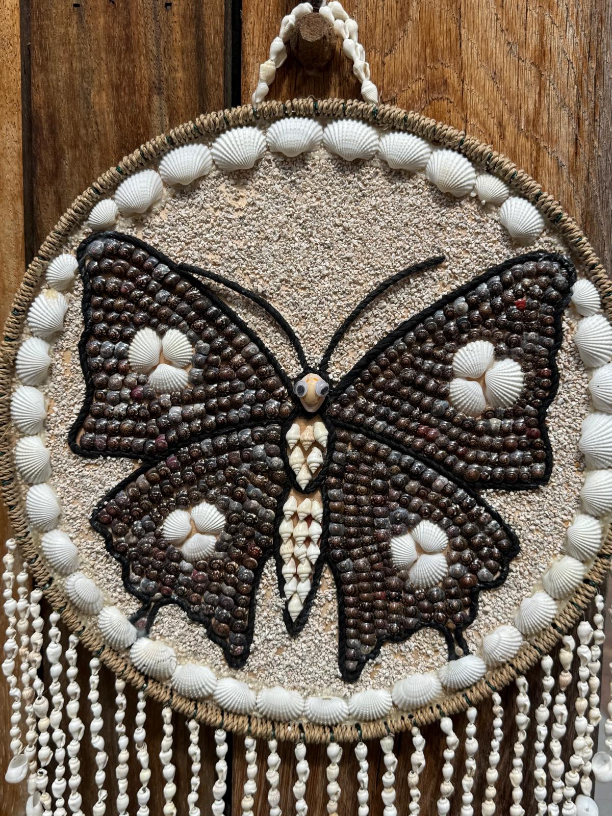 Handgemaakte Schelpen Wandhanger Vlinder – Indonesië – 75 cm