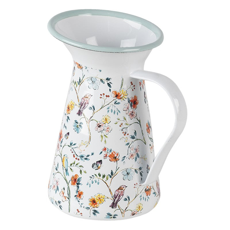 Gießkanne / Vase mit Vögeln