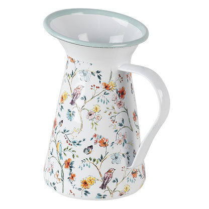 Gießkanne / Vase mit Vögeln