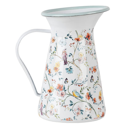 Gießkanne / Vase mit Vögeln